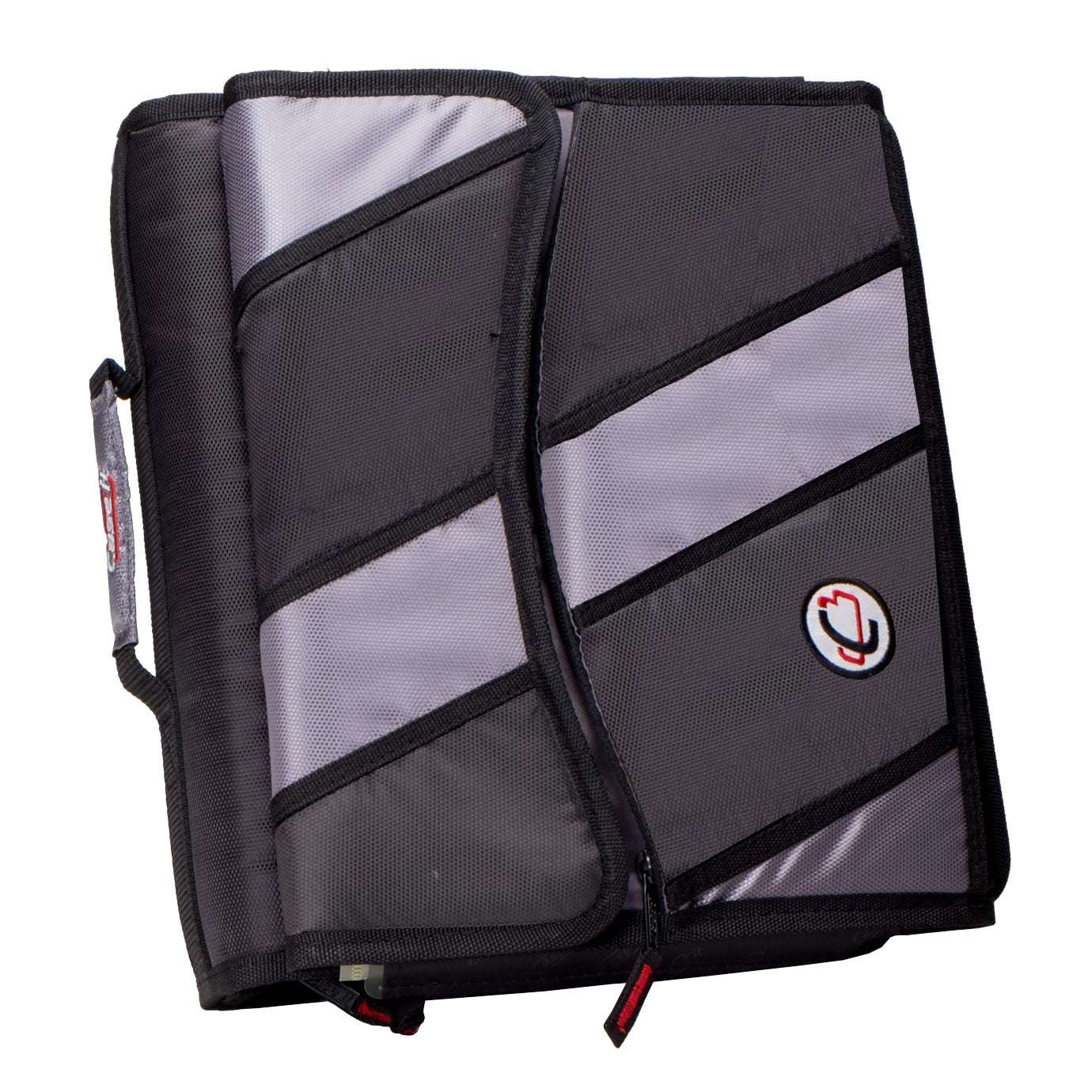 Case It Zipper Binder with Removable 5 Subject Folder, Blue, D901