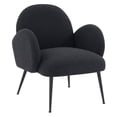thumbnail image 3 of Safavieh Couture Crystalyn Boucle Accent Chair - 27 IN W x 32 IN D x 31 IN H Black/Black, 3 of 6