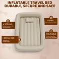 thumbnail image 6 of Portable Inflatable Travel Bed with Four Safety Sides, 53 inch air mattress with Pump & Carry Bag, Quick Inflate and Deflate, Apricot, 6 of 6