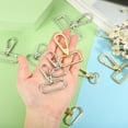 thumbnail image 4 of 8Pack Swivel Clasp Hooks, 0.79" x 1.77" Swivel Purse Clips, Silver, 4 of 6