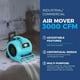 thumbnail image 2 of ALORAIR Ventilador de aire de 3000 CFM para industrial, ventilador de secado de pisos, secador de alfombras, temporizador de 18, kit de ruedas con mango, control digital, hebillas de alfombras, para r, 2 of 5