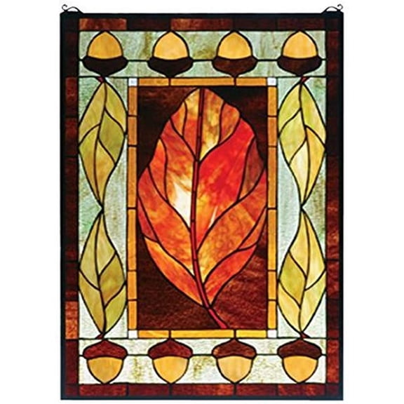 Meyda Tiffany 73207 21 Inch W X 31 Inch H Harvest Festival Window