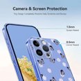 thumbnail image 5 of Compatible with iPhone 16 Pro Max Case Clear with Flower Design, Cute Soft Silicone TPU Floral Aesthetic Women Girls Transparent Protective Shockproof Anti-Scratch Anti-Yellow Phone Cover, C, 5 of 6