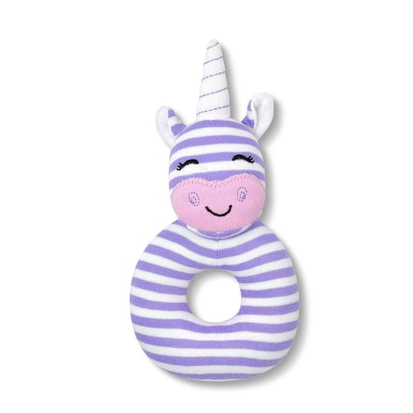 Sonajero mordedor Cupcake Unicornio de Organic Farm Buddies para bebé