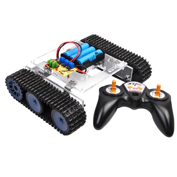 Robot Tank Chasis Track Crawler con telemando 2.4G para Kit de Robot Programable Ciencia Juguete Educativo