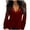 Wine Sexy Slim Tunic, variant on Women's Comfy Slim Tunic Fashion Casual Deep V Neck Lace Crochet Blouse Vintage Clothing Long Sleeve Mesh Patchwork Shirts Solid Color Tops Trendy Work Navy M