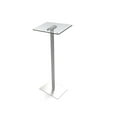 thumbnail image 1 of FixtureDisplays® Acrylic Podium for Floor, Aluminum Pole & Base - Clear & Silver 119741, 1 of 15