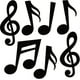 thumbnail image 1 of 1000 Pieces Music Notes Cutouts Musical Notes Silhouette For Music Concert Theme Party, 1 of 1