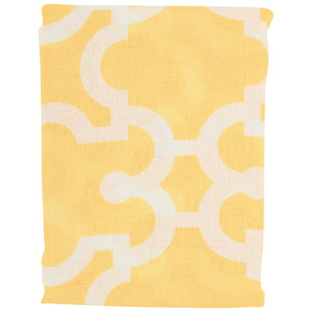 HomeTrends™ Yellow Sheffield Semi-Sheer Rod Pocket Panel