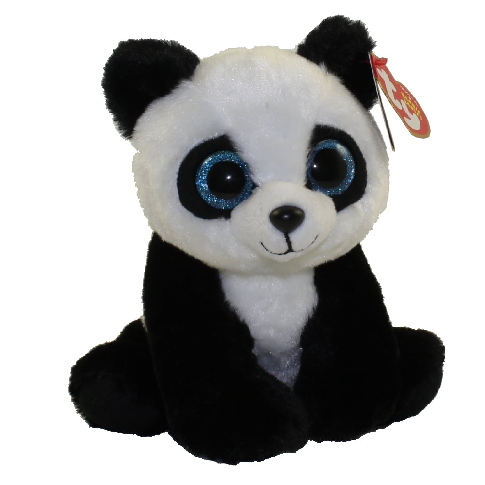 TY Beanie Baby 4" BABOO the Panda Key Clip Plush Stuffed Animal Collectible Toy 
