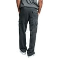 thumbnail image 5 of Hirigin Men Casual Straight Leg Jogger Heavy Weight Fleece Cargo Pocket Sweatpants M-3XL, 5 of 6