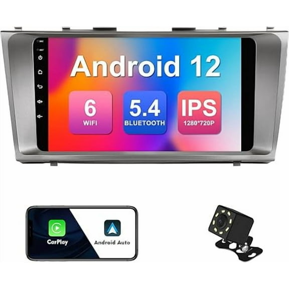 2 32G 9-inch Android 12 Car Stereo for Toyota Camry 2006-2011 IPS Touchscreen Screen Car Radio