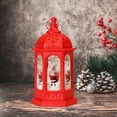 thumbnail image 4 of Rongfmy Castle Lantern Light Lantern Decor Battery Powered Landscape Hanging Table Lamp B-Red, 4 of 6