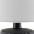 thumbnail image 4 of Livabliss Leipzig Rustic Accent Table Lamp, 20-inch, Black with White Shade, 4 of 5