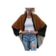 thumbnail image 1 of Mialoley Women Open Front Sweater, Color Block Batwing Sleeve Knit Cardigan, 1 of 8