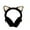 #001-Black, variant on hengsof Cute Animal Ear Muffs Warm Cat Ear Earmuffs Cozy Ear Warmers for Girls Boys Kids Children