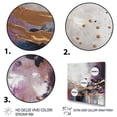 thumbnail image 3 of Designart "Bold Circles And Marble Fusion IV" Abstract Marble Wall Art For Bathroom, 3 of 5