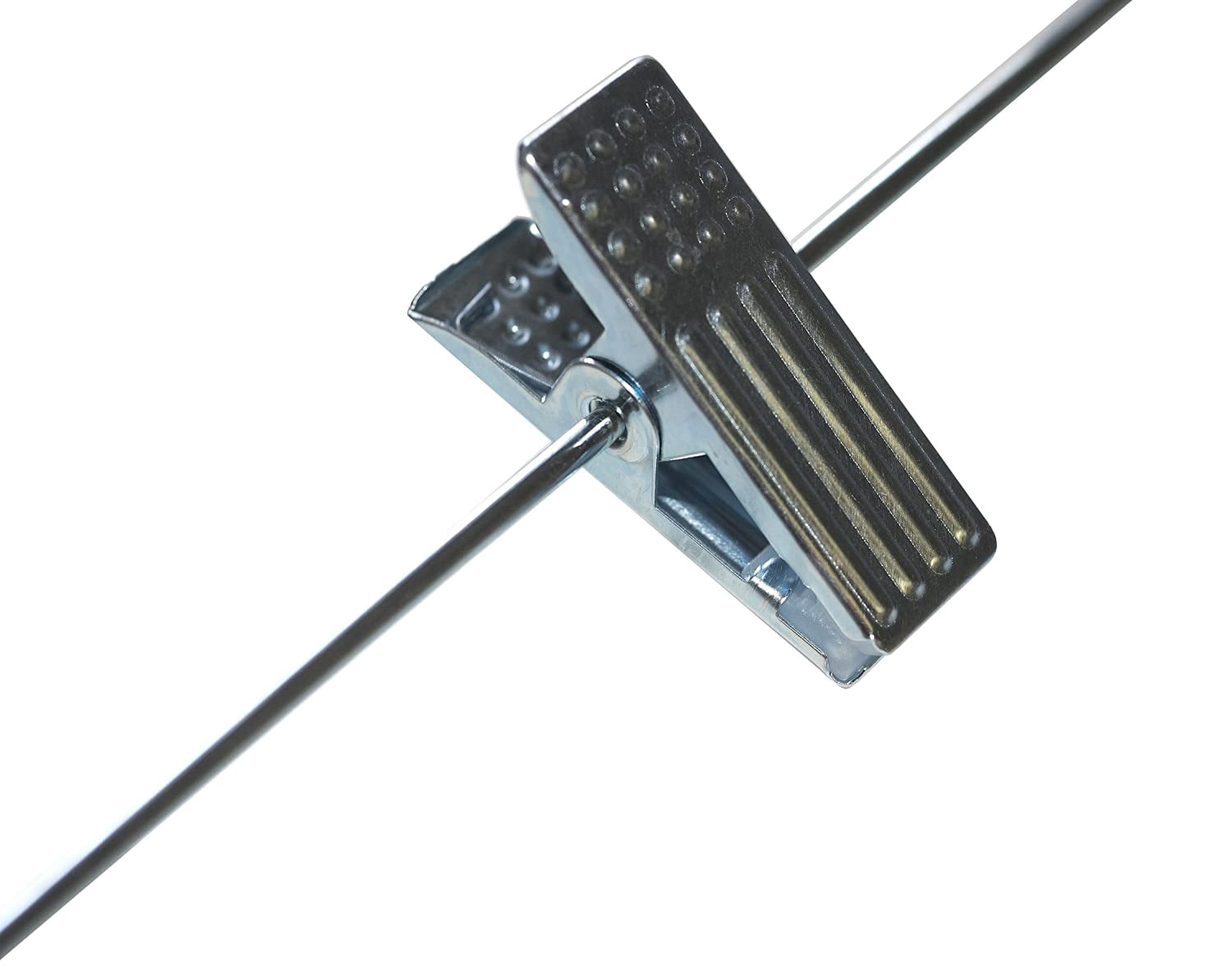 NAHANCO 2500RCHU Plastic Suit Hanger, Heavy Weight with Metal Clips, 17", Black (Pack of 25)