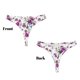 thumbnail image 3 of Fotbe Violets Flowers Tanga Sin Costuras para Mujer con Estampado – Panties Invisibles, Transpirables y Cómodos para Uso Diario-Large, 3 of 6