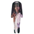 thumbnail image 4 of Selena Quintanilla Womens Mens Hooded Jumpsuit - Zip Up One Piece Pajamas Soft Cozy Winter Warm Plush Loungewear, 4 of 8