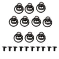 thumbnail image 1 of 10 juegos de remaches O-Head botón con tornillo trasero para manualidades de material cuero artesanal de mano con cinturón Negro, 1 of 9