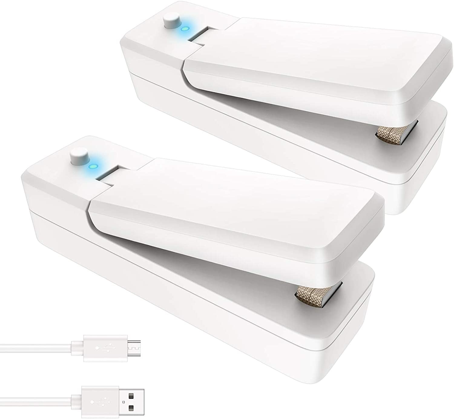 Mini Bag Sealer, Upgraded 2 in 1 Heat Sealer and Cutter, Rechargeable