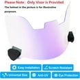 thumbnail image 2 of Clear Football Visor for Adults & Youth - Eye Shield with Easy Install Football Visor Clips for Helmet Protection, 2 of 15