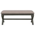 thumbnail image 4 of Banc Monte Carlo avec Base Gris Antique en Tissu Gris, 4 of 7