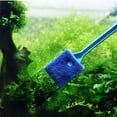 thumbnail image 2 of Long Handle Aquarium Glass Clean Brush Aquarium Algae Scraper Double Sided Sponge Brush, 2 of 4