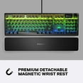 thumbnail image 3 of SteelSeries Apex 5Hybrid Mechanical Gaming Keyboard - Per-Key RGB Illumination - Aircraft Grade Aluminum Alloy Frame - OLED Smart Display (Hybrid Blue Switch) SteelSeries 64539, 3 of 5