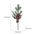 thumbnail image 2 of 4pcs Simulation Christmas Cuttings Pine Cone Berry DIY Christmas Tree Wreath Ornaments Home Decorations, 2 of 13