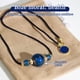 thumbnail image 3 of Collares estilo meditación, collar de cadena de cuentas de aleación con cuentas de vidrio estrellado, gargantilla de protección de la suerte, 3 of 5