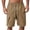 CHJ88-Brown, variant on Mens Cargo Shorts Lightweight Elastic Waist Work Tactical Shorts Summer Ripstop Workout Hiking Outdoor Pants Brown M