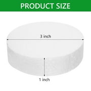 Tripumer 20 Pcs Foam Circles 1x 3.7 in Polystyrene Discs Round Foam Cylinders for Crafts Modeling DIY Projects Cakes Sculpture Arts Floral Making Supplies