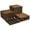Brown paint, variant on 22/33 PCS Acacia Wood Composite Deck Tiles, 12"X12" Solid Wood Interlocking Flooring for Patio & Balcony, All Weather Waterproof Outdoor Indoor Tile for Poolside, Garden, Backyard