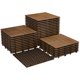 thumbnail image 5 of Yeshouse Baldosas de madera de acacia de 30 x 30 cm para terraza, balcón, hormigón, jacuzzi, suelos de conexión cuadrada, suelos de clic para jardín, balcón y terraza, 5 of 8