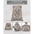 thumbnail image 7 of Boho Orange Blue Pillow Covers King Size, Southwestern Ethnic Mexican Flowers Retro Soft Bed Throw Pillowcases Breathable Cooling Long Lumbar Body Pillow Sham Cover for Bed Sofa 20''x40'', 7 of 7