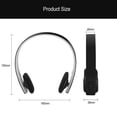 thumbnail image 2 of Bluetooth Headph with Bluetooth 4.1 Lightweight Wireless Headphs Mobile Home Computers black, 2 of 8