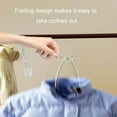 thumbnail image 6 of Usloyux Under $5 Clear Plastic Hangers with Slip Grooves, Heavy Duty Clothes Hangers, Sturdy and Compact Multi-Function Coat Hanging Rack, Durable Closet Hanger for Shirt, Coat and Dress, 6 of 9