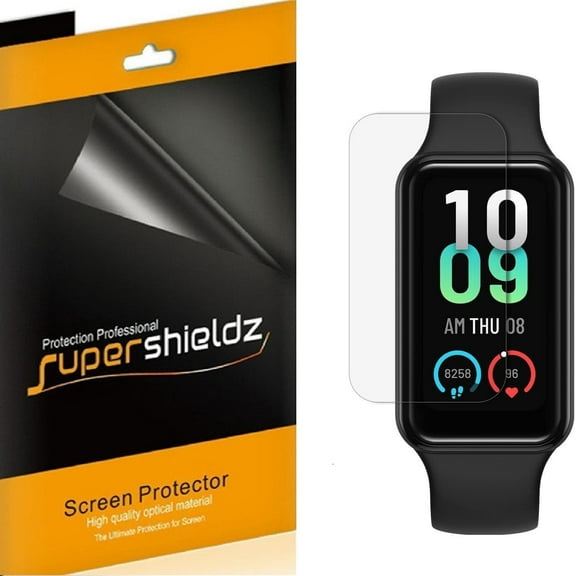 (3 Pack) Supershieldz Designed for Amazfit Band 7 Screen Protector, High Definition Clear Shield (TPU)