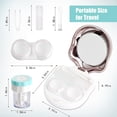 thumbnail image 3 of Cute Cat Paw Contact Lens Case Travel Kit With Cleaner Washer, Portable Contact Box With Mirror Tweezers Remover Tool Solution Bottle For Outdoor Daily Use, 3 of 6