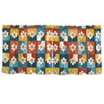 thumbnail image 7 of Yayeee Kitchen Curtains Tier Set of 2 Light Filtering 57"x36" Over Sink Window Panels, Yellow Checkered Daisy, 7 of 7