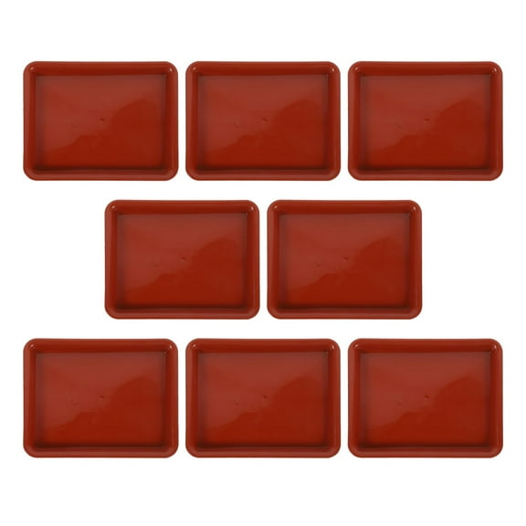 MLINS  8 Pcs Plant Pot Tray Plates to Catch Water Indoor Plants Large Saucers