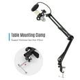 thumbnail image 3 of Adjustable Foldable Microphone Stand Heaby Duty Metal Mic Arm Bracket with Shock Proof Holder Windshield Filter for Studio Recording Live Video Broadcasting Online Singing, 3 of 7