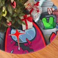 thumbnail image 2 of Falda para árbol de Navidad de Among Us, suave y divertida, collar para árbol de Navidad, decoración navideña de granja de 30 pulgadas, 2 of 4