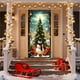 thumbnail image 5 of Cortina navideña de poliéster de 35 x 72 pulgadas con diseño de Papá Noel | Decoración festiva duradera para puertas, paredes y mesas | Fácil de instalar, 5 of 6