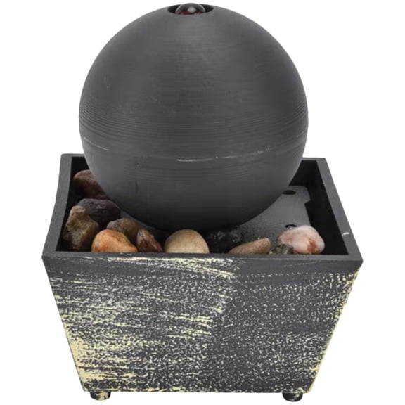 DRAFIDEEP Tabletop Waterfall Fountain Assorted Color Pebble Shape 15cm Height For Home Decor 1 Set