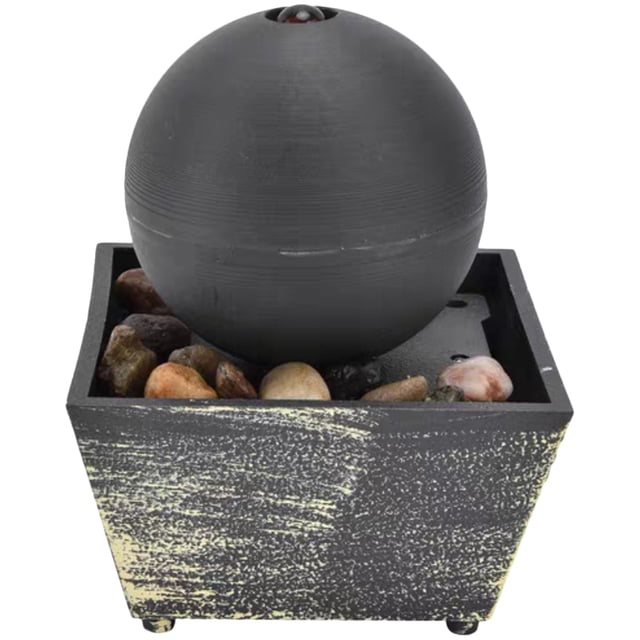 FUTUREORYY Desktop Decor Tabletop Fountain Assorted Color Pebble Waterfall Lighting For Adults 1 Set