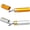 Gold/Silver, variant on 2 Pairs Slim Pen Reading Glasses Small Tube Reader Spring Hinged Eyeglasses with Portable Clip Case +1.5