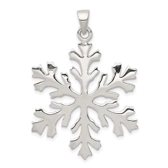 Sterling Silver Snowflake Pendant Charm